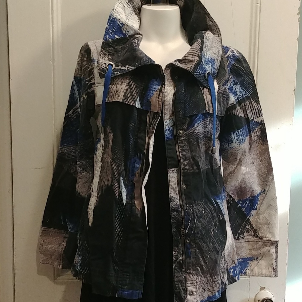Jockey Multi Coloured Jacket Blue/Grey